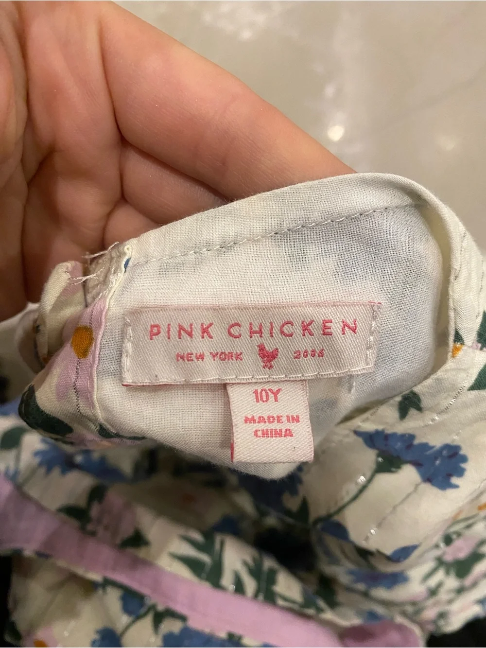 Pink Chicken lightweight white